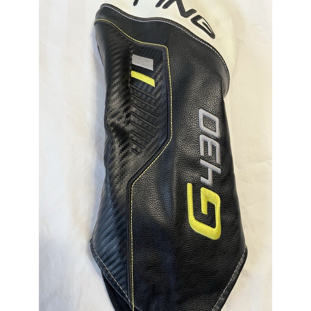 PING G430 Driver Headcover - Black/White/Yellow - Genuine Leather - Excellent - Picture 4 of 6